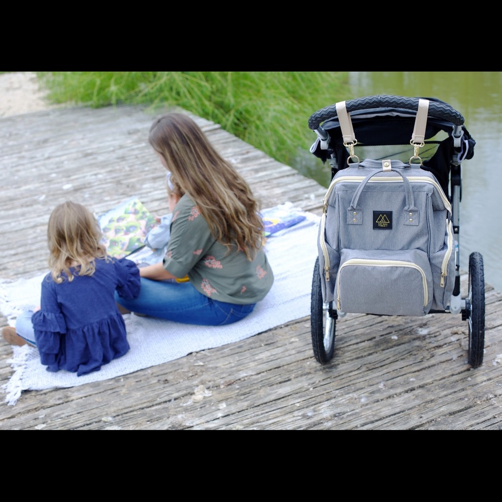 Gray Diaper Backpack - image 2